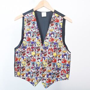 Looney Tunes Vintage 1994 Warner Bros Character Vest, Bugs, Daffy, Taz O/S